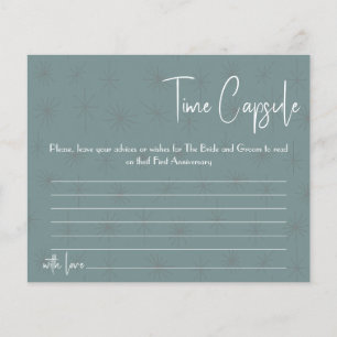 Prospectus 11,4 Cm X 14,2 Cm Carte de conseils pour capsule temporelle Baby Sho