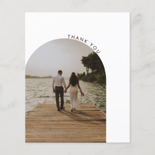 Prospectus 11,4 Cm X 14,2 Cm Carte de remerciement de mariage à petit budget mo