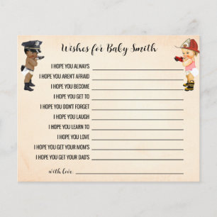 Prospectus 11,4 Cm X 14,2 Cm Carte de vœux pour la douche de bébé Petit Recrue