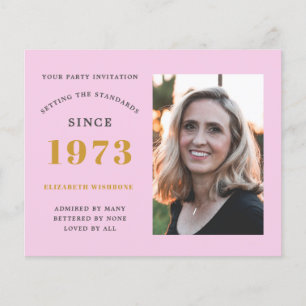 Prospectus 11,4 Cm X 14,2 Cm Carte d'invitation 50e anniversaire Budget 1973 No