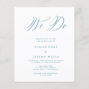 Prospectus 11,4 Cm X 14,2 Cm Carte d'invitation de mariage à petit budget