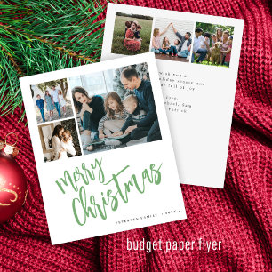 Prospectus 11,4 Cm X 14,2 Cm Carte Joyeuse Noël Budget multi photo