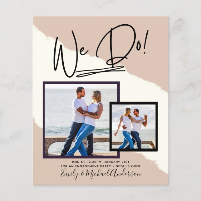 Prospectus 11,4 Cm X 14,2 Cm C'Est Ce Que Nous Faisons ! Budget des invitations (Devant)