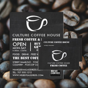 Prospectus 11,4 Cm X 14,2 Cm Chalkboard Mug Icon, Barista, Café, Coffeehouse