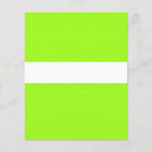 Prospectus 11,4 Cm X 14,2 Cm Chartreuse ajustable Neon & White Flyer
