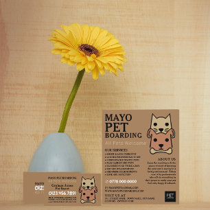 Prospectus 11,4 Cm X 14,2 Cm Chat & Chien, Animaux de compagnie Publicité