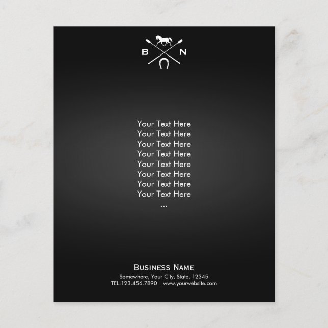 Prospectus 11,4 Cm X 14,2 Cm Cheval Élégant équitation équine équine équestre (Devant)