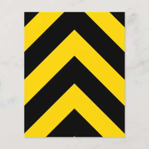 Prospectus 11,4 Cm X 14,2 Cm Chevrons audacieux de la route
