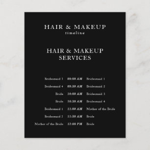 Prospectus 11,4 Cm X 14,2 Cm Chronologie du maquillage des cheveux Mariages du 