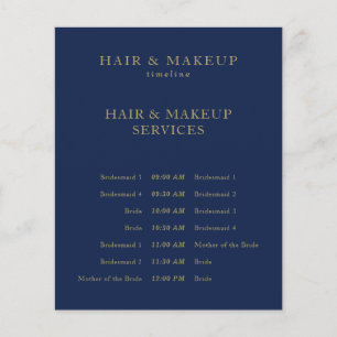 Prospectus 11,4 Cm X 14,2 Cm Chronologie du maquillage Mariage du budget or de 