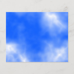 Prospectus 11,4 Cm X 14,2 Cm Ciel bleu avec des nuages blancs.