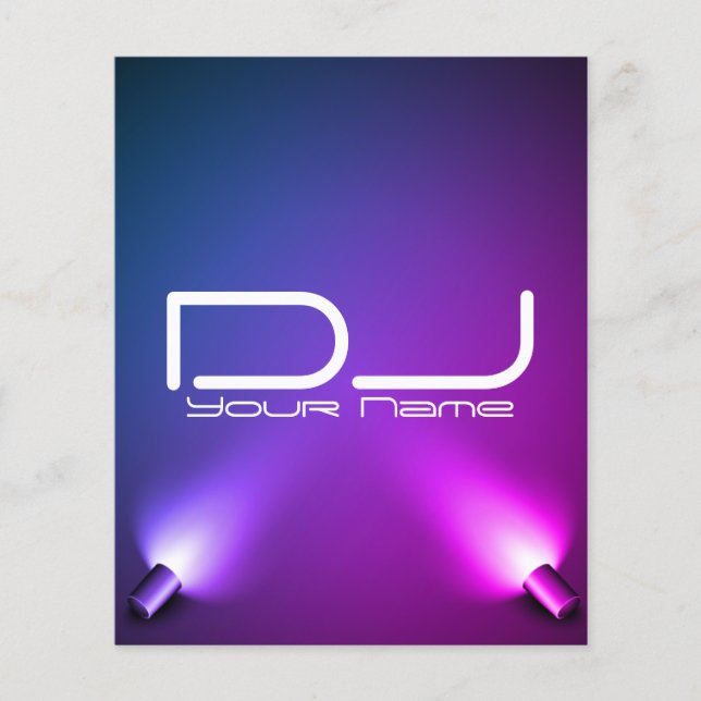 Prospectus 11,4 Cm X 14,2 Cm Circulaire Classy DJ Party (Devant)