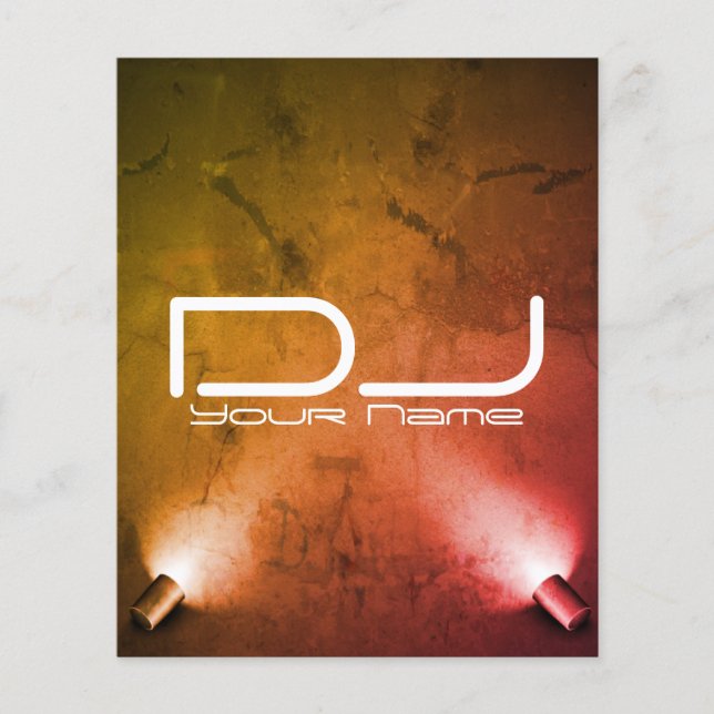 Prospectus 11,4 Cm X 14,2 Cm Circulaire Classy DJ Party (Devant)