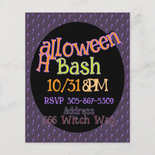 Prospectus 11,4 Cm X 14,2 Cm Circulaire d'Halloween personnalisable