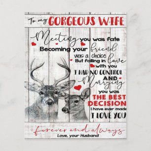 Prospectus 11,4 Cm X 14,2 Cm Citation d'amour pour l'anniversaire de mariage de