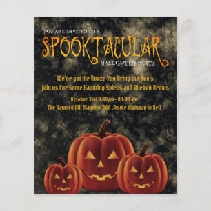 Prospectus 11,4 Cm X 14,2 Cm Citrouilles du parti d'Halloween Spooktacular