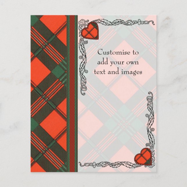 Prospectus 11,4 Cm X 14,2 Cm Clan Geddes Plaid Scottish kilt tartan (Devant)