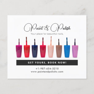 Prospectus 11,4 Cm X 14,2 Cm Clou Polonais Couleur Ensemble Clou Salon Flyer