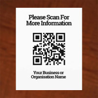 Code QR pour les informations client sur un