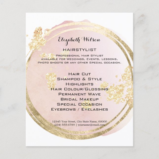 Prospectus 11,4 Cm X 14,2 Cm coiffeur  (Devant)