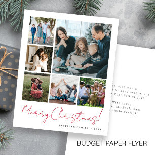 Prospectus 11,4 Cm X 14,2 Cm Collage photo budget Joyeux Noël Carte de vacances