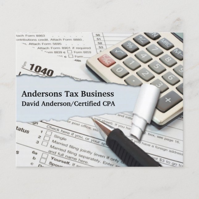 Prospectus 11,4 Cm X 14,2 Cm Comptable (Devant)