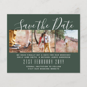 Prospectus 11,4 Cm X 14,2 Cm Contemporary PHOTO Save the Dates by LeahG BUDGET
