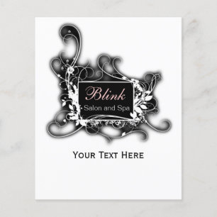 Prospectus 11,4 Cm X 14,2 Cm coupons affaires chic noir et blanc