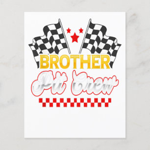 Prospectus 11,4 Cm X 14,2 Cm Course Voiture Anniversaire Fête Courses Famille F