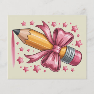 Prospectus 11,4 Cm X 14,2 Cm Crayon Coquette Arc Prof Appreciation École