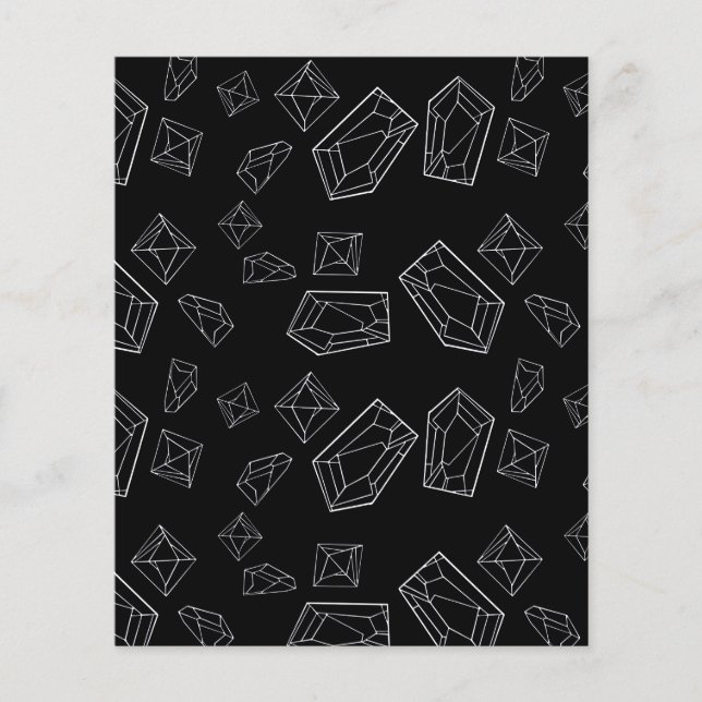 Prospectus 11,4 Cm X 14,2 Cm Cristaux (Devant)