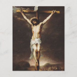 Prospectus 11,4 Cm X 14,2 Cm Crucifixion par Bartolome Esteban Murillo
