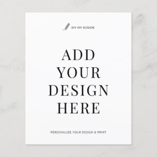 Prospectus 11,4 Cm X 14,2 Cm Custom Flyer Printing 4.5x5.6" Upload Your Design