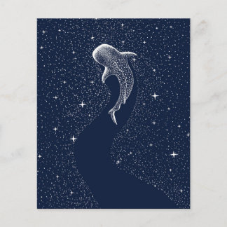 Prospectus 11,4 Cm X 14,2 Cm Cute Blanket requin | Objet cadeau | Décor