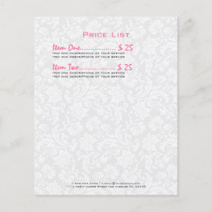 Prospectus 11,4 Cm X 14,2 Cm Damas florales Vintages et noires réversible