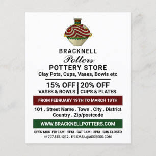 Prospectus 11,4 Cm X 14,2 Cm Décorer Jug, Poterie Store, Potters Adoré