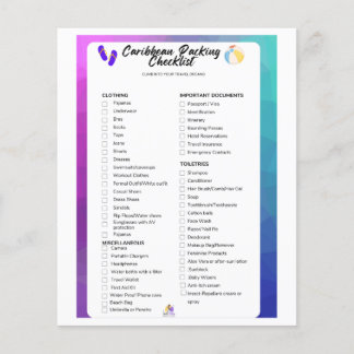 Prospectus 11,4 Cm X 14,2 Cm Dépliant de liste de colisage