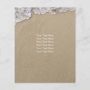 Prospectus 11,4 Cm X 14,2 Cm Dépliants de plage et d'eau de mer