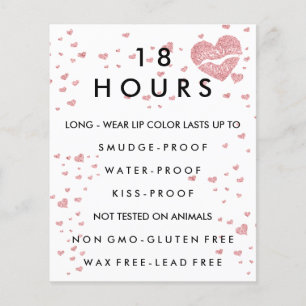 Prospectus 11,4 Cm X 14,2 Cm Distributeur de maquillage en bâton