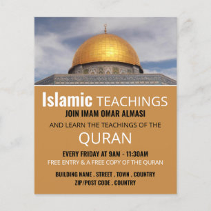 Prospectus 11,4 Cm X 14,2 Cm Dôme du Rocher, l'enseignement islamique publicité