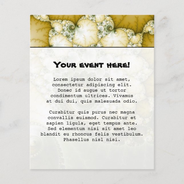 Prospectus 11,4 Cm X 14,2 Cm Écale l'art fractal (Devant)