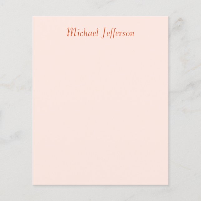 Prospectus 11,4 Cm X 14,2 Cm Écriture manuscrite Nom du script Élégant plat (Devant)