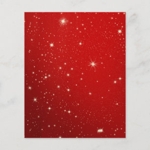 Prospectus 11,4 Cm X 14,2 Cm étoile-474864 étoiles rouge blanc neige  FOND TEMP