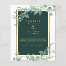 Eucalyptus Verdure Or Emerald Mariage QR CODE F
