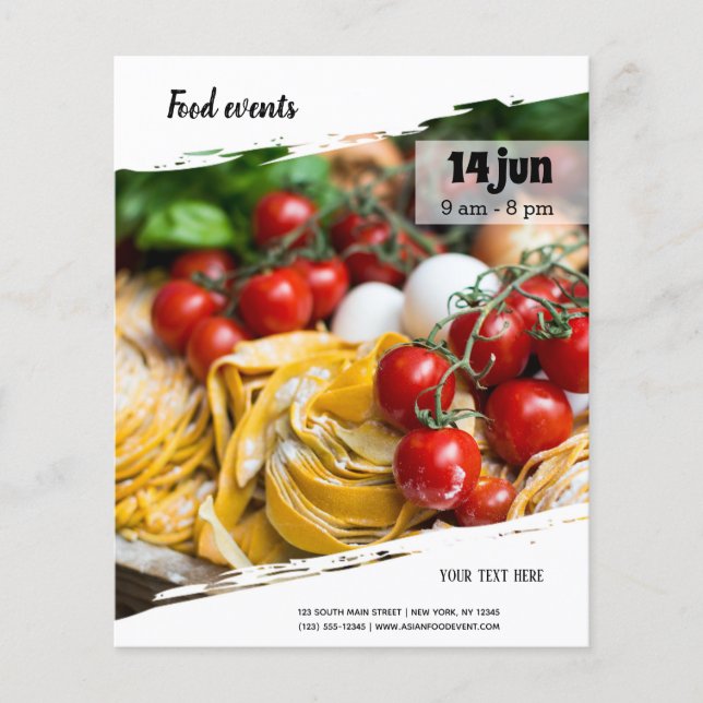 Prospectus 11,4 Cm X 14,2 Cm Événement alimentaire (Devant)