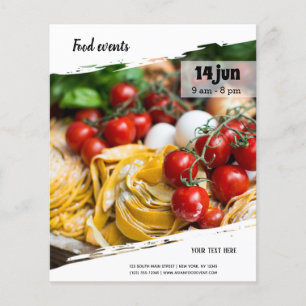 Prospectus 11,4 Cm X 14,2 Cm Événement alimentaire