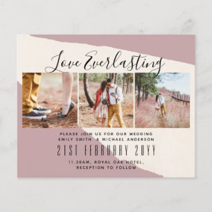 Prospectus 11,4 Cm X 14,2 Cm Everduring Love PHOTO COLLAGE Mariage Événement In