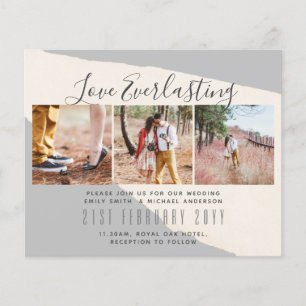 Prospectus 11,4 Cm X 14,2 Cm Everduring Love PHOTO COLLAGE Mariage Événement In