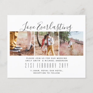 Prospectus 11,4 Cm X 14,2 Cm Everduring Love PHOTO COLLAGE Mariage Événement In
