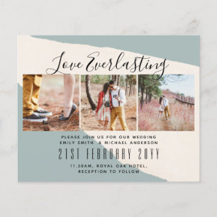 Prospectus 11,4 Cm X 14,2 Cm Everduring Love PHOTO COLLAGE Mariage Événement In